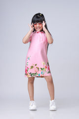 Graphic Edition Polo Midi Dress For Girls