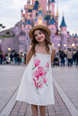 Flirty ‘n’ Floral Halter Neck Girls Maxi Dress