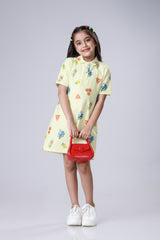 One Dress, Infinite Reels - Collar Up, Mood On Girls Polo Dress