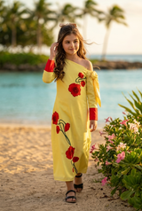 Mic And Maxi - Viral Floral Girls Maxi Dress For Anchoring Queens