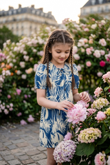 Velmira Pleated Girls Dress - 2026 Hit, Coastal Calm Vibe