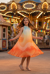 Elvara Pleated Girls Dress - IN Trend, Breezy Statement Wear