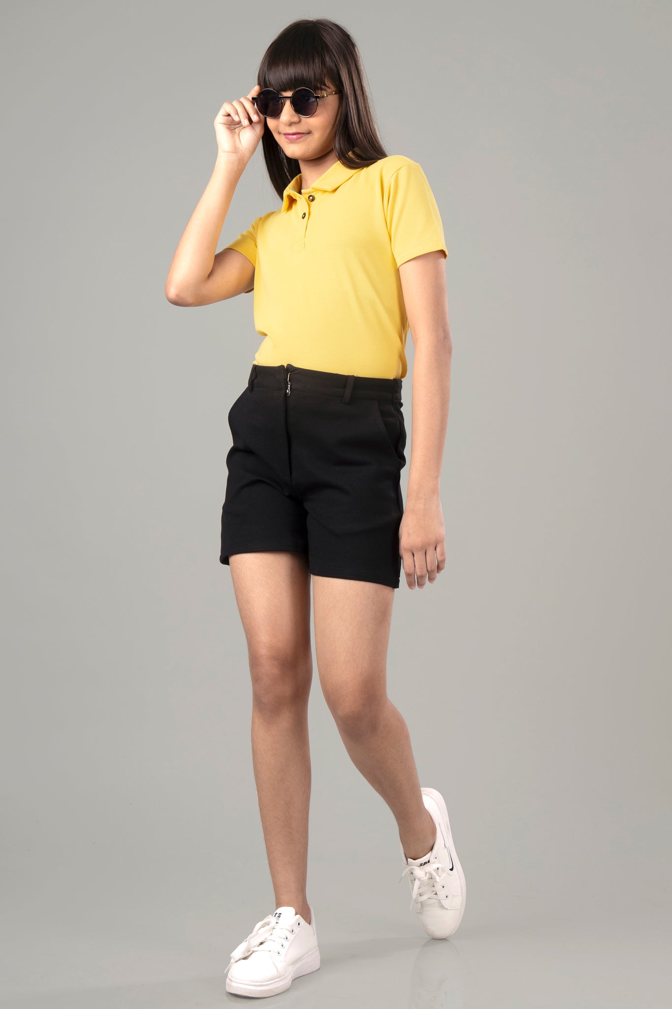 Exclusive Daffodil yellow Polo T-Shirt For Girls