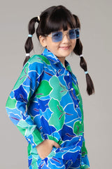 Royal Abstract Shirt For Girls