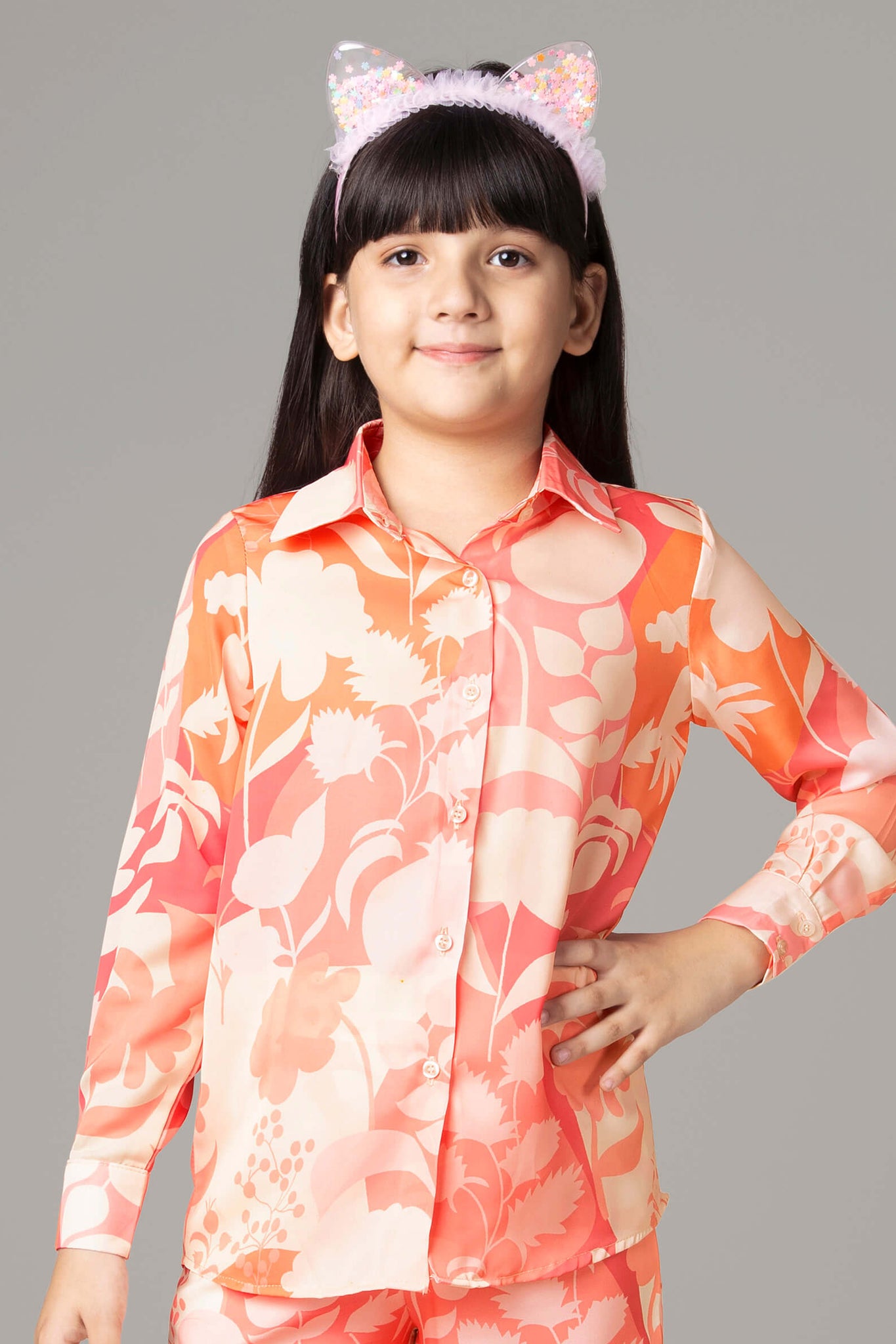 Beautiful Floral Shirt For Girls