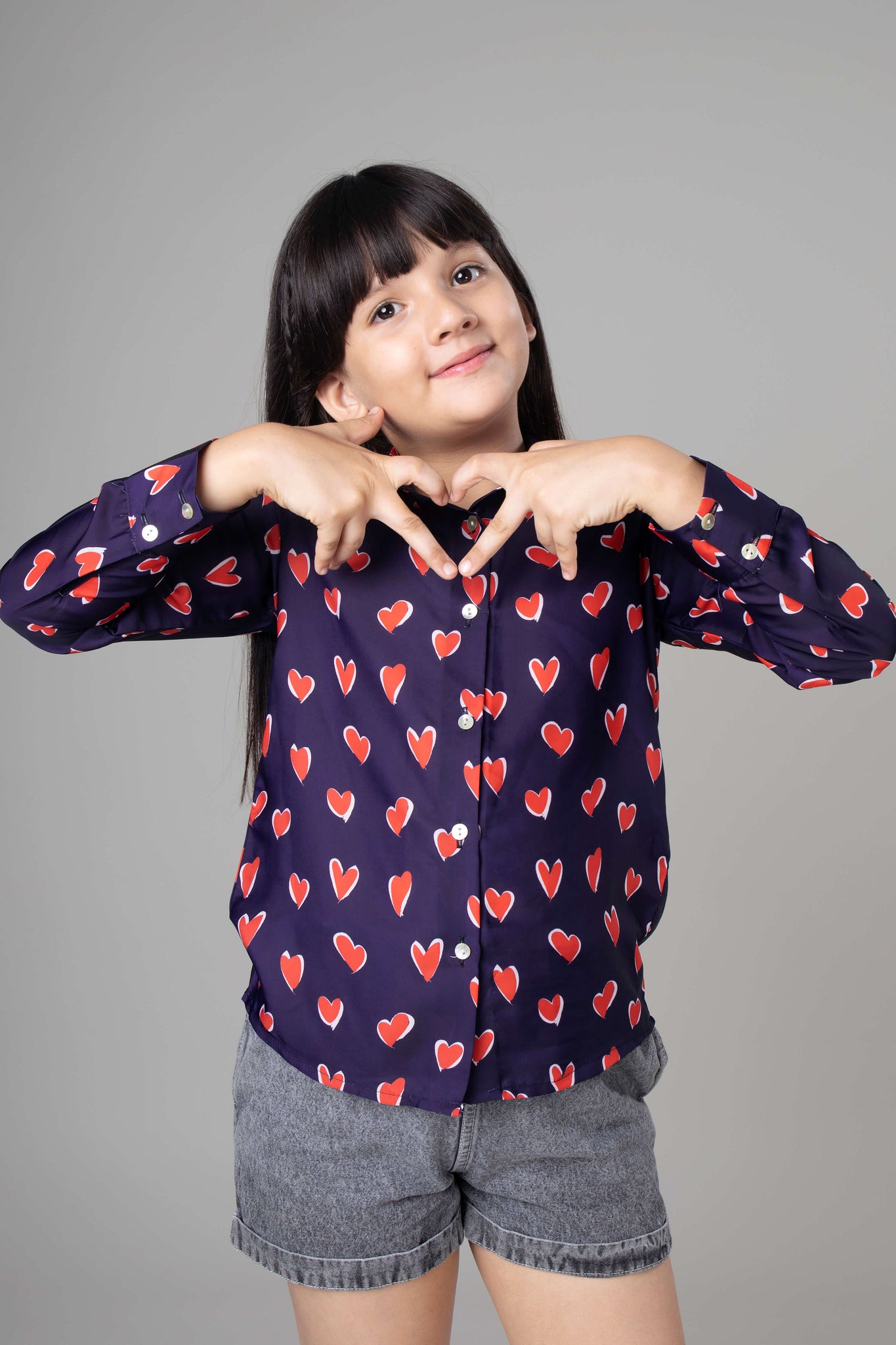 Trendy Heart Shirt For Girls