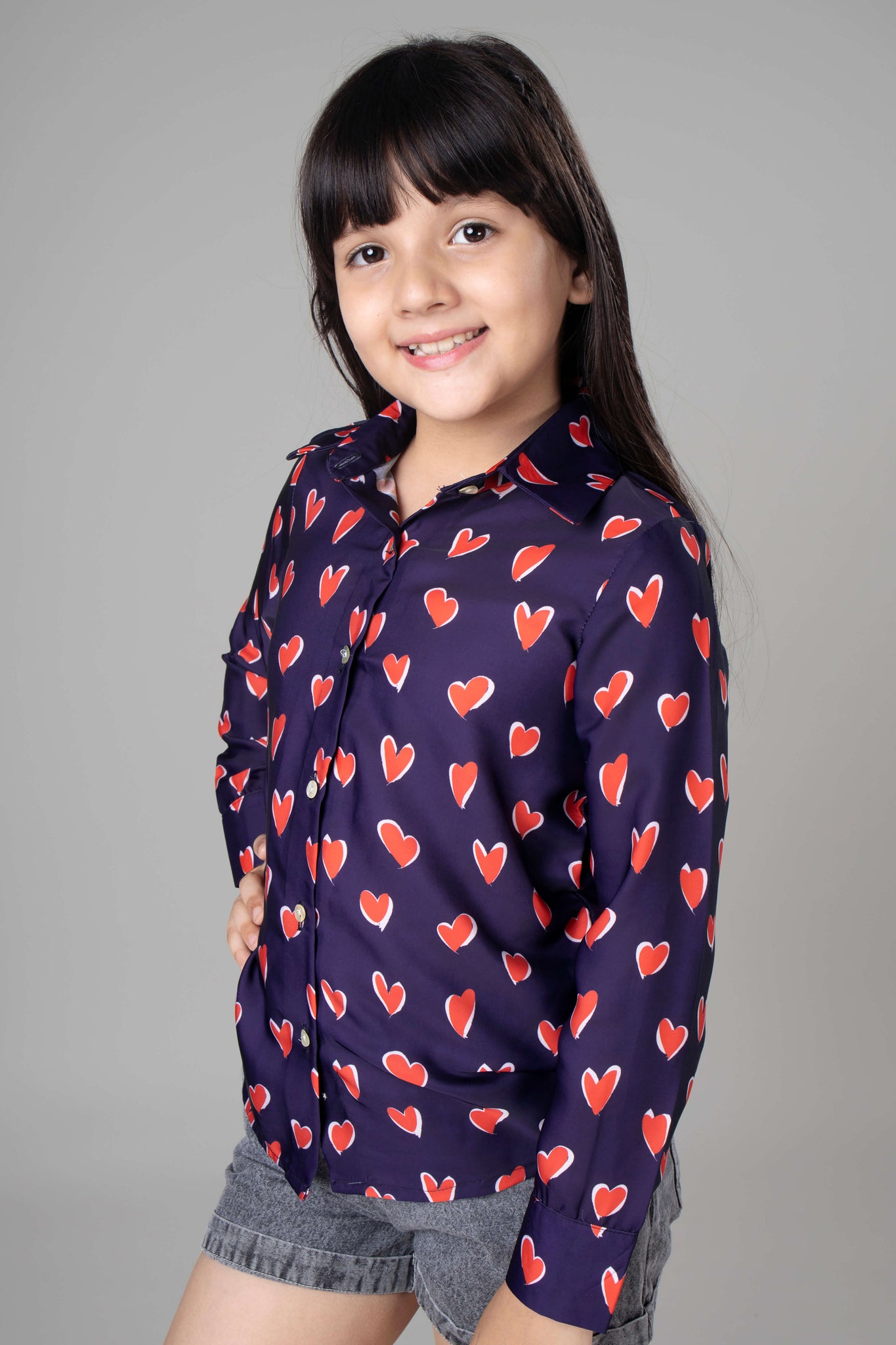 Trendy Heart Shirt For Girls