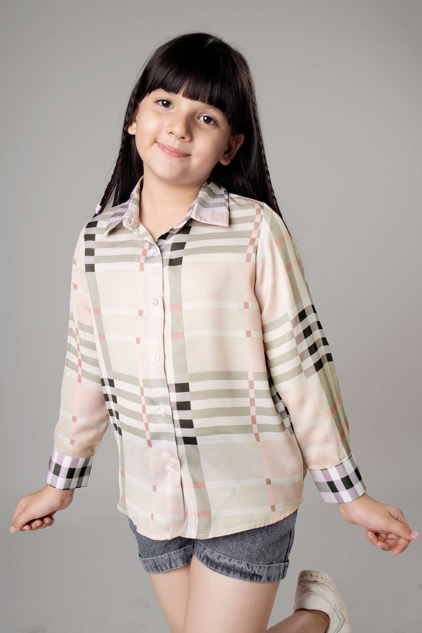 Stripes Casual Shirt For Girls