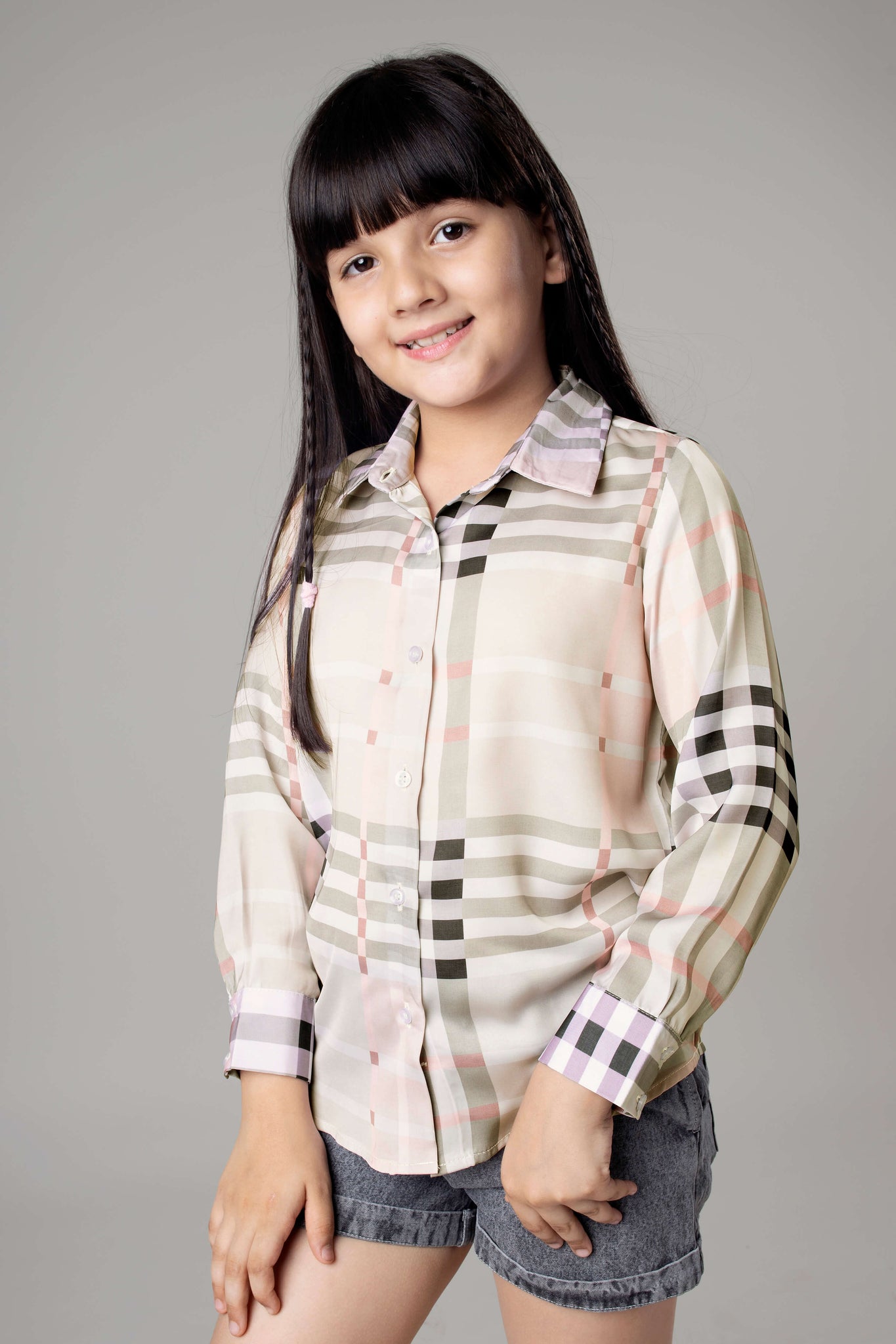 Stripes Casual Shirt For Girls