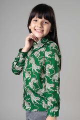 Leopard Print Shirt For Girls
