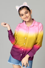 Glamorous Ombre Shirt For Girls