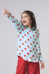 Spotted Perfect: The Red Polka Dot Shirt For Girls