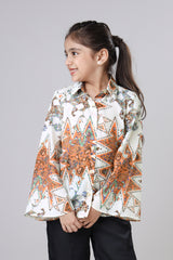 Abstrac Girls Bell Sleeve Comfort Fit Shirt