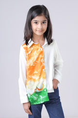 India's Pride: Freedom Edit Girls Shirt By Neofaa