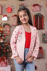 Ho Ho Haute Pink Girls Jacket - Christmas Lover's Favorite Pick