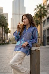 Urban Mosaic Girls Shirt - Bold Patterns, Soft Comfort Fit