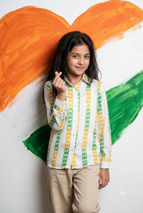 The Tricolor Girls Shirt 🇮🇳- Proudly Stitched By Women