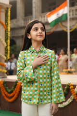The Patriot Girls Shirt 🕊️🇮🇳 - Made to Stand Proud