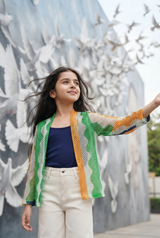 Nation First Jacket For Girls - Styled in Freedom Colors
