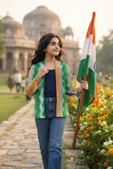 Nation First Jacket For Girls - Styled in Freedom Colors