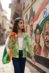 Her Freedom Girls Jacket 🕊️🇮🇳 – Wear Your Voice