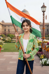 Her Freedom Girls Jacket 🕊️🇮🇳 – Wear Your Voice