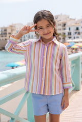 Hot Right Now - Candy Stripe Girls Shirt