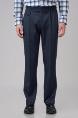Exclusive Waist Adjustable Navy Blue Formal Trouser For Men