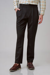 Exclusive Waist Adjustable Dark Brown Formal Trouser For Men