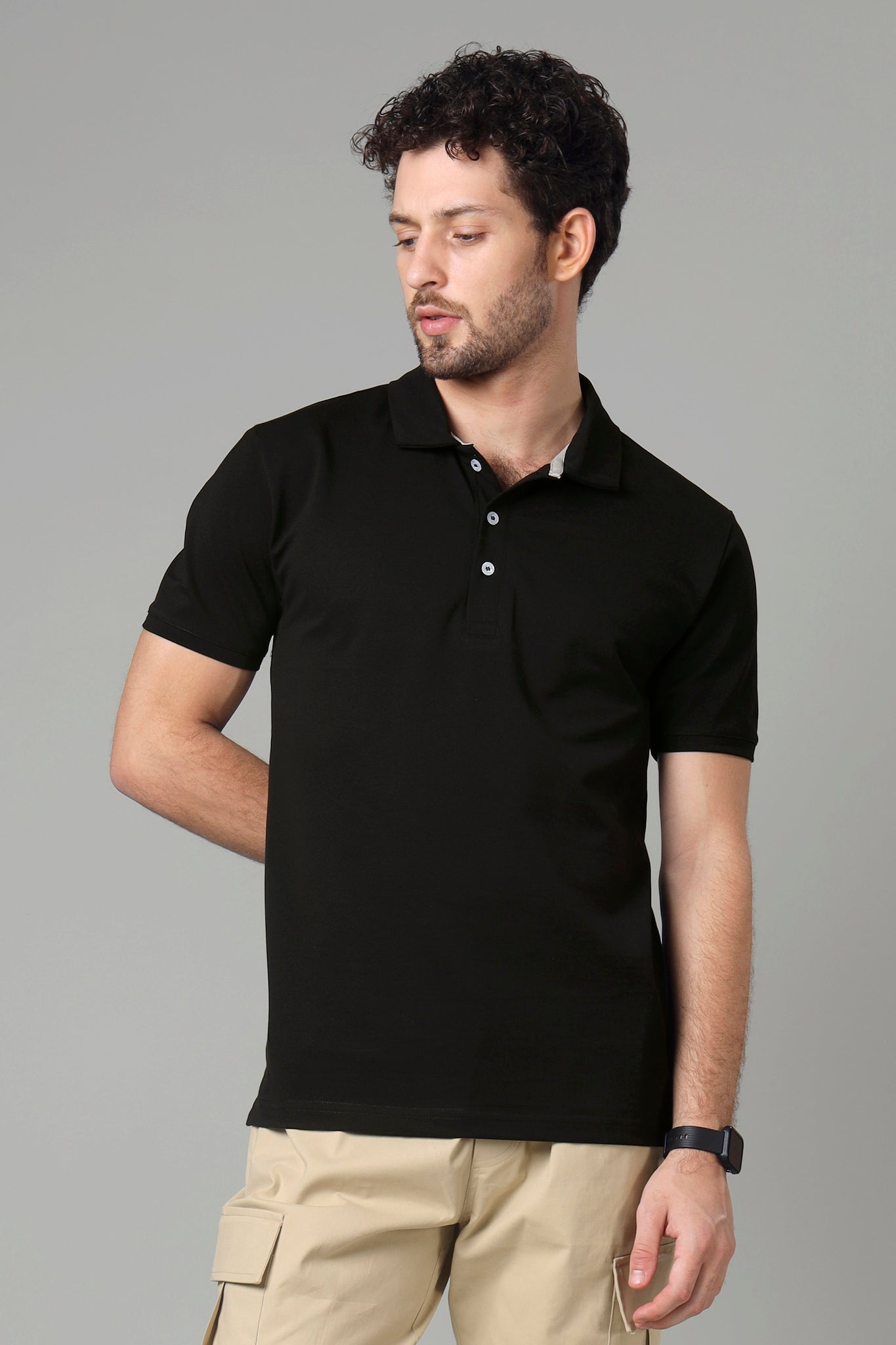 Exclusive Black Polo T-Shirt For Men