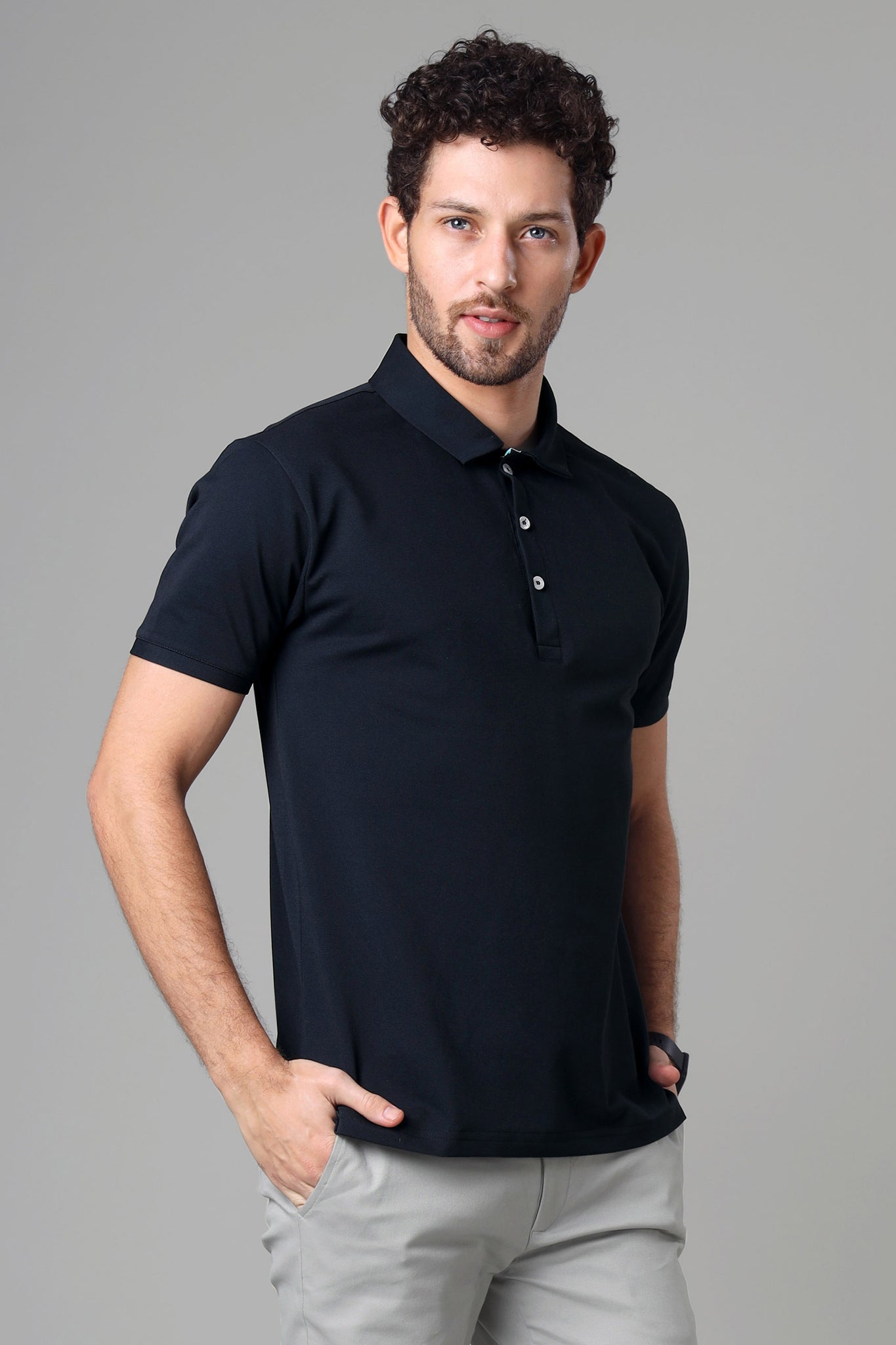 Exclusive Navy Blue Polo T-Shirt For Men