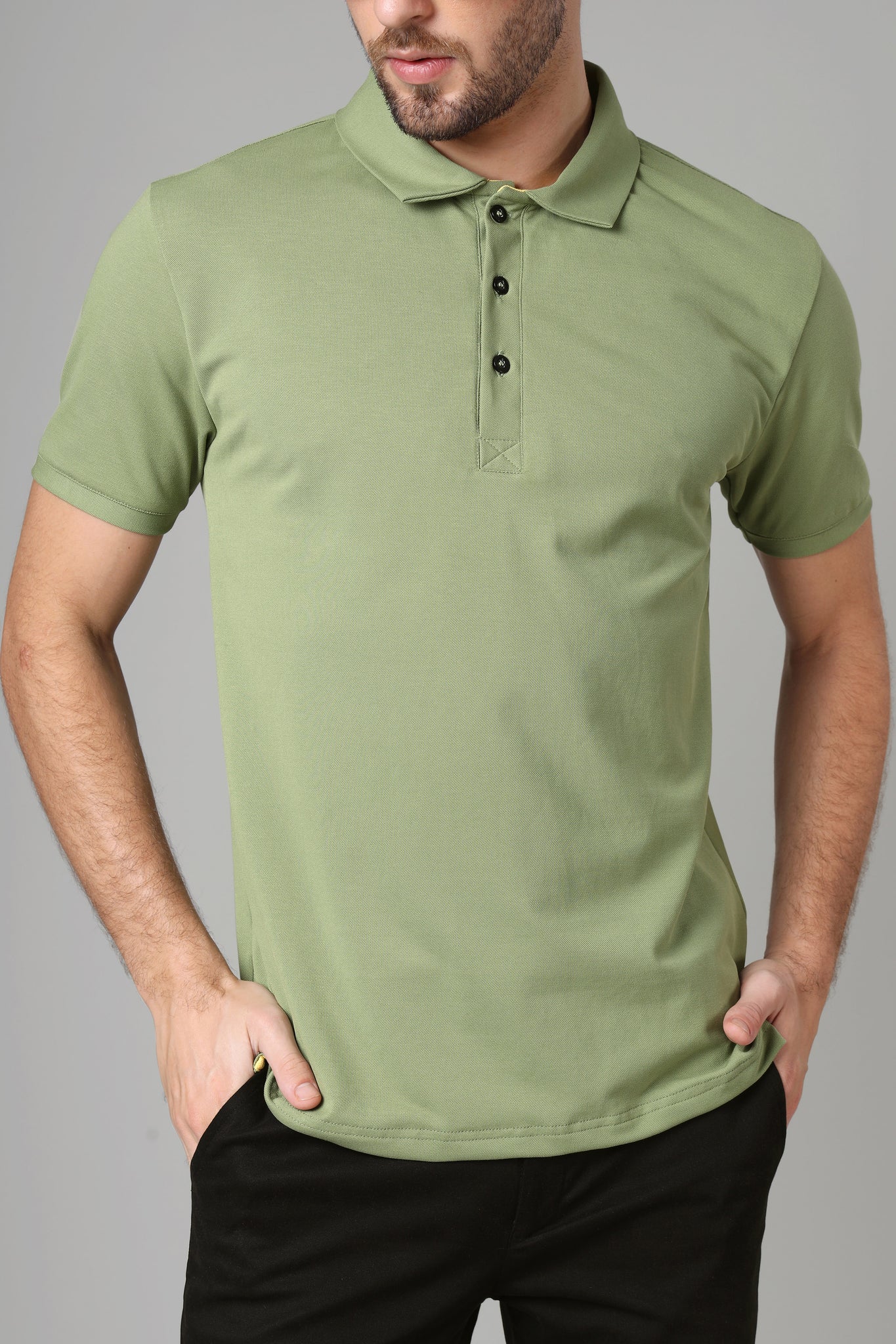Exclusive Fern Green Polo T-Shirt For Men