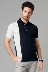 Exclusive Navy Blue Smart Polo T-Shirt For Men