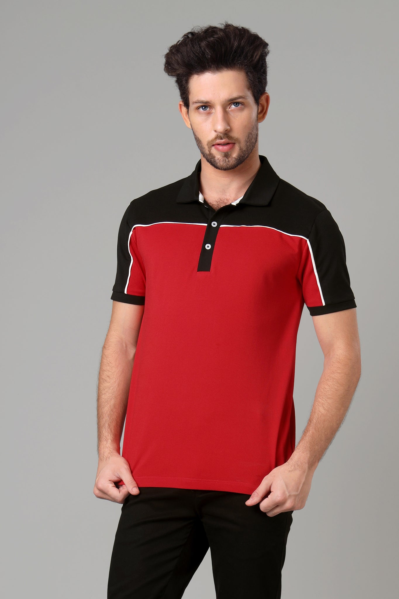 Exclusive Red Smart Polo T-Shirt For Men