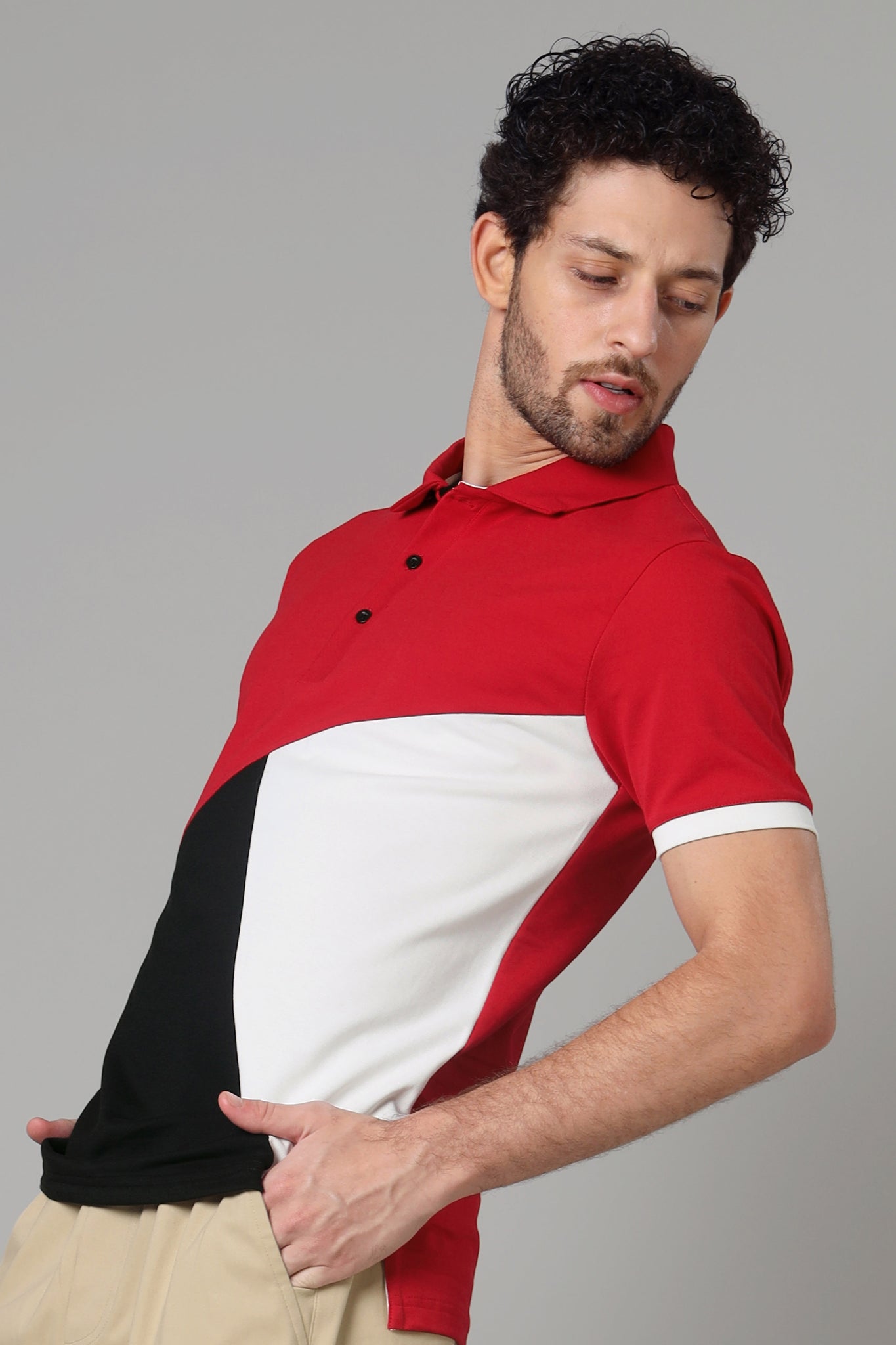 Exclusive Scarlet Red Smart Polo T-Shirt For Men