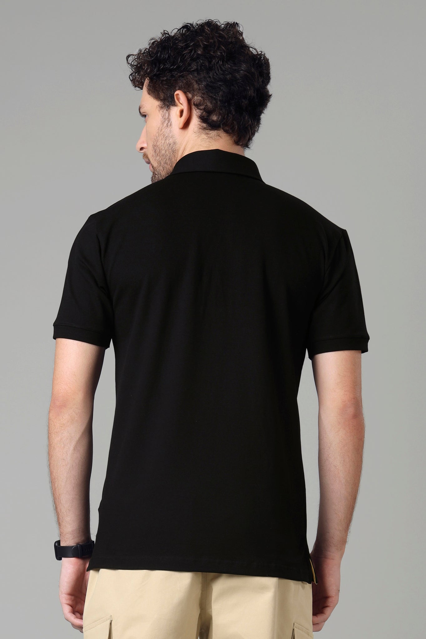 Exclusive Black Smart Polo T-Shirt For Men