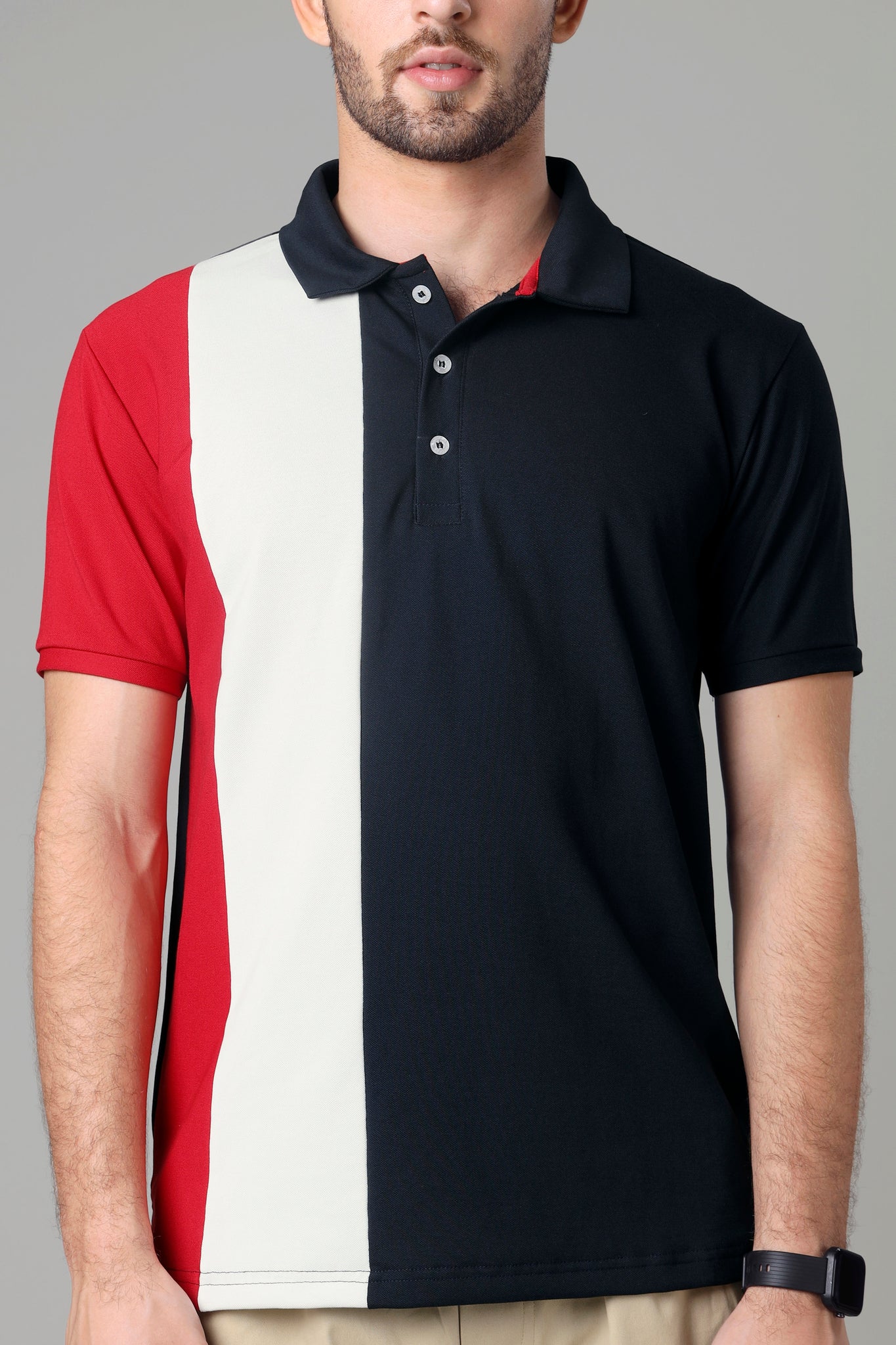 Exclusive Navy Blue Smart Polo T-Shirt For Men