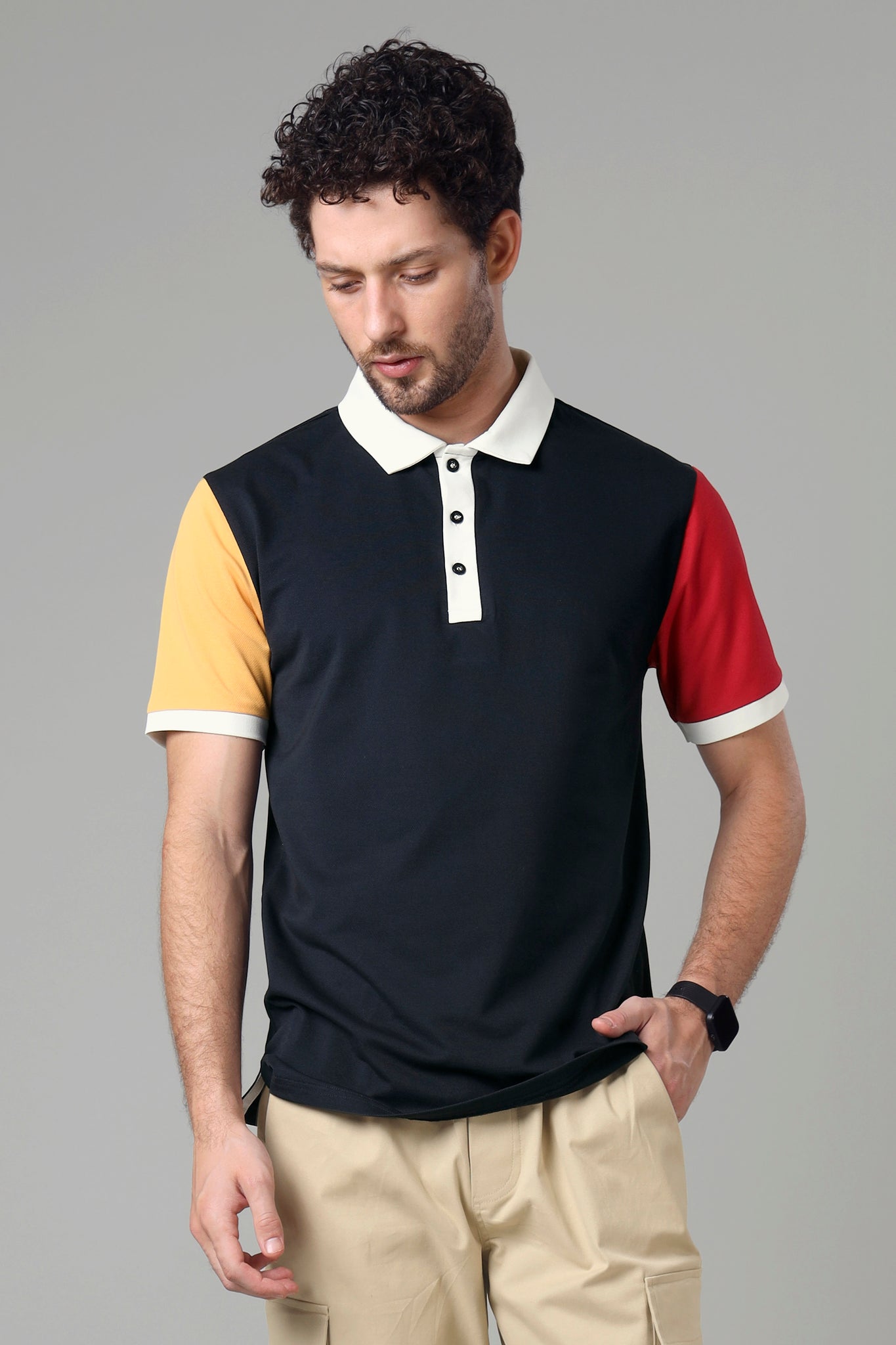 Exclusive Navy Blue Smart Polo T-Shirt For Men