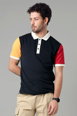 Exclusive Navy Blue Smart Polo T-Shirt For Men