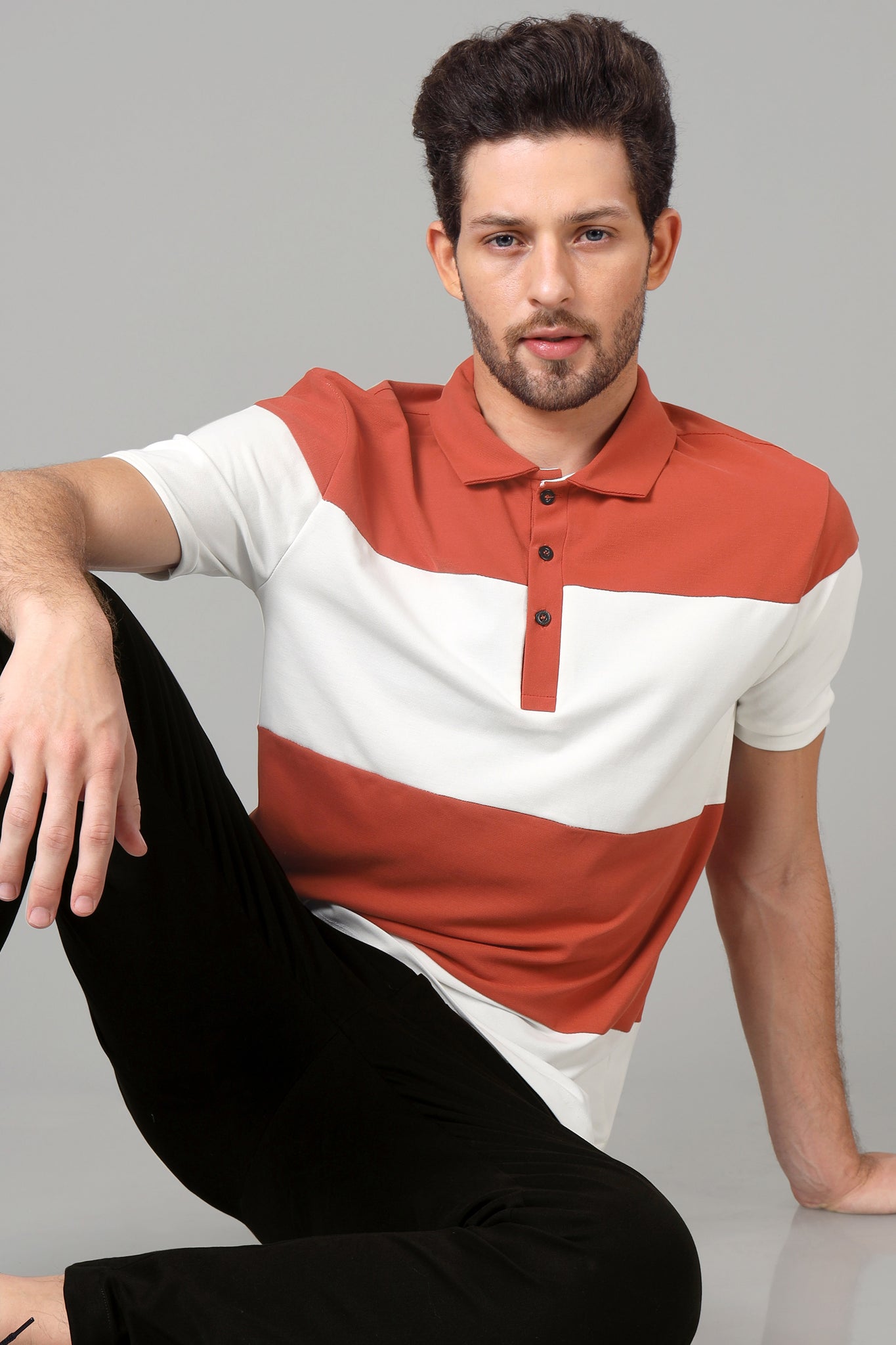 Exclusive Burnt Orange Smart Polo T-Shirt For Men