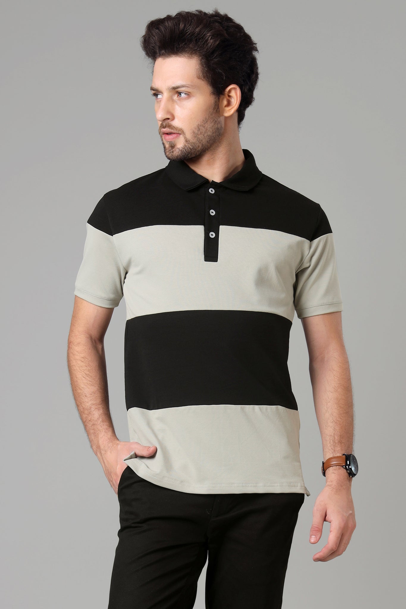 Exclusive Laurel Grey Smart Polo T-Shirt For Men