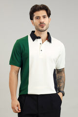 Signature Men's Color Block Polo T-Shirt