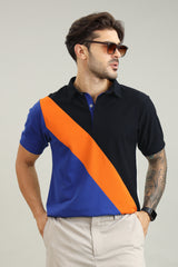 Signature Men's Color Block Polo T-Shirt