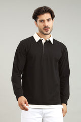 Men's Limited Edition Black Rugby T-Shirt