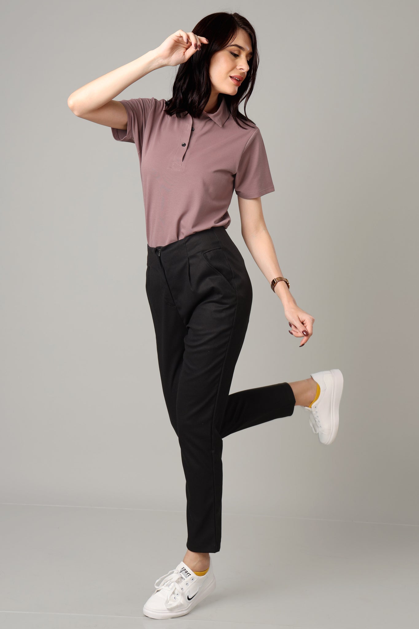Exclusive Onion Purple Polo T-Shirt For Women
