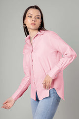 Classic Plain Cotton Shirt For Women