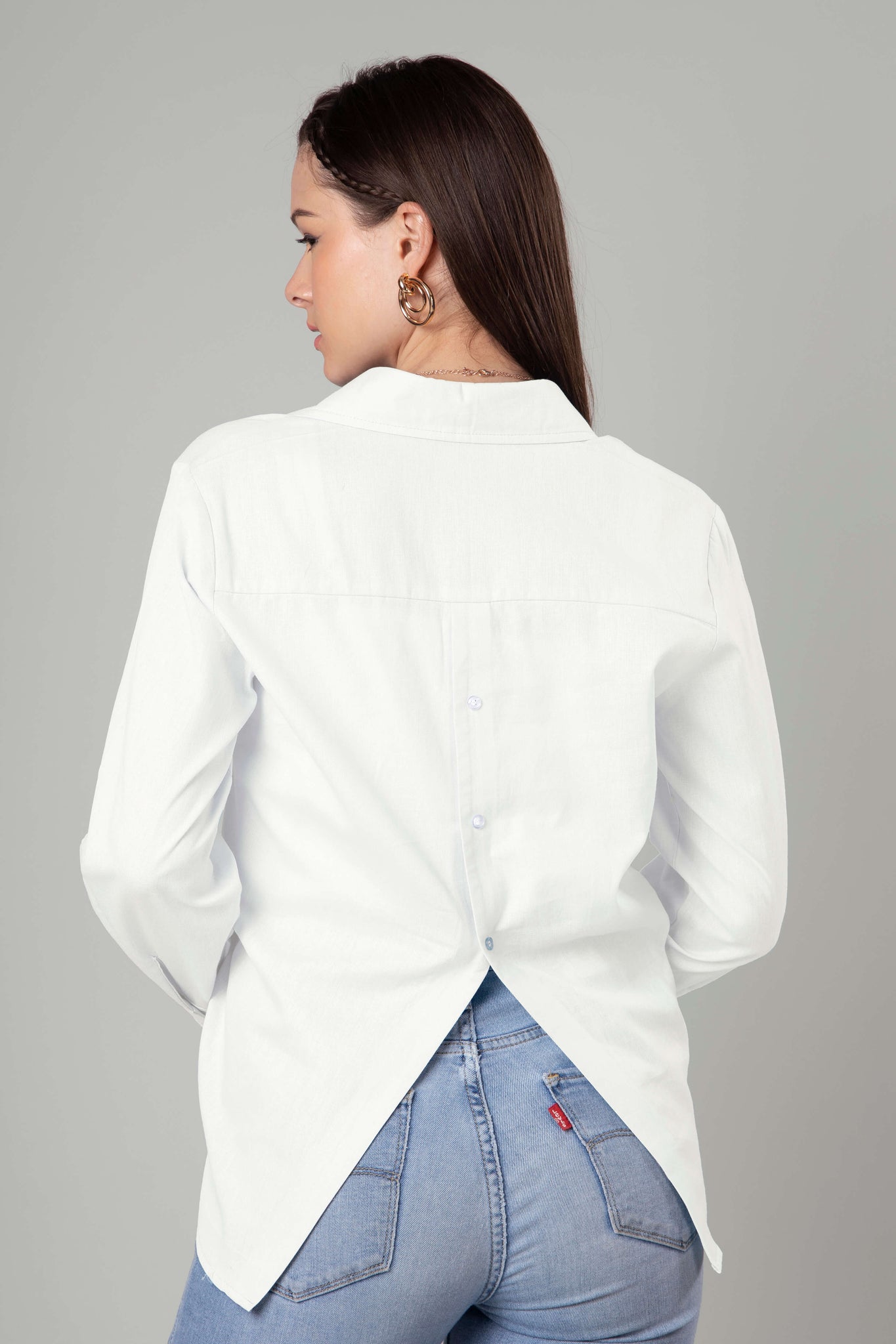 Classic Plain Cotton Shirt For Women