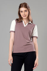 Exclusive Onion Purple Polo T-Shirt For Women