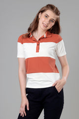 Exclusive White Polo T-Shirt For Women