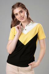 Exclusive Black Polo T-Shirt For Women